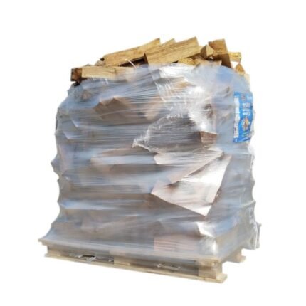 Palette de bois de chauffage conditionné en ballot