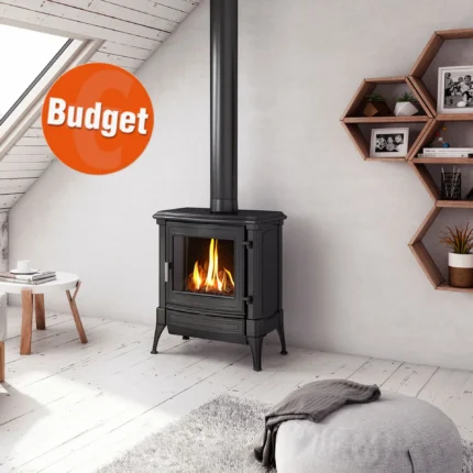 Poêle à gaz Nestor Martin vintage fonte noire – S35 8,6 kW