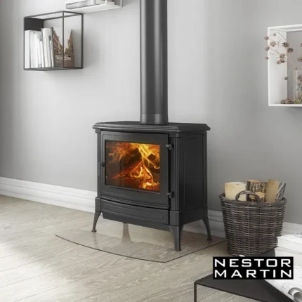 Poêle à bois Nestor Martin carré fonte noire – S43 10 kW