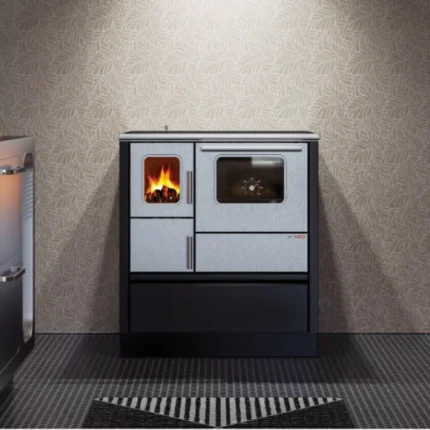 Cuisinière à bois Inox 75 - 6 Kw
